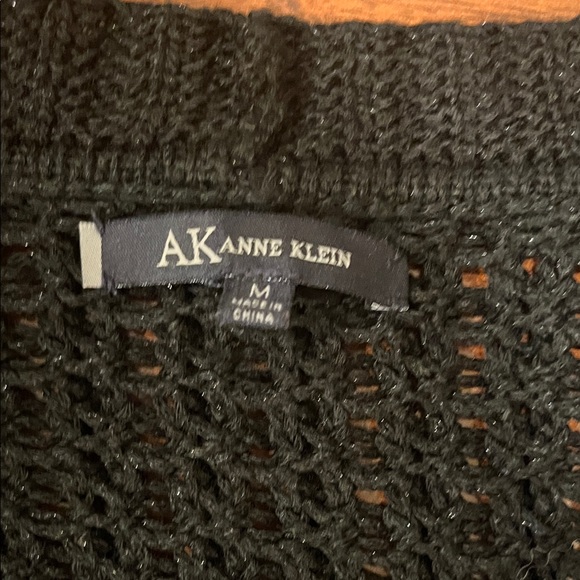 Anne Klein Textured Black Cardigan - Picture 2 of 4